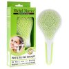 Wet and Dry Hair Detangler Regular Hair - Green-White by Michel Mercier for Women - 1 Pc Hair Brush