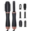 Hair Dryer Brush, 5 in 1 Detachable Blow Dryer Brush, Negative Ionic Hot Air Brush, Hair Styling Tool Set, Round Hot Air Straightener Brush Volumizer