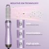 Hair Dryer Brush, 5 in 1 Detachable Blow Dryer Brush, Negative Ionic Hot Air Brush, Hair Styling Tool Set, Round Hot Air Straightener Brush Volumizer