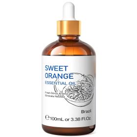 HIQILI 100ML Pine Needles Essential Oils,100% Pure Nature for Aromatherapy, Diffuser, Humidifier, Massage, Relieving stress (Color: Sweet Orange, NET WT: 100ml)
