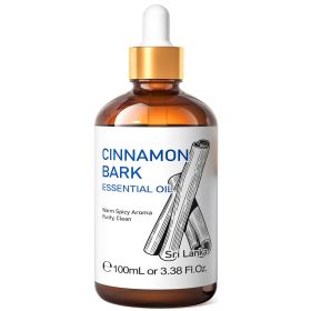 HIQILI 100ML Pine Needles Essential Oils,100% Pure Nature for Aromatherapy, Diffuser, Humidifier, Massage, Relieving stress (Color: Cinnamon Bark, NET WT: 100ml)