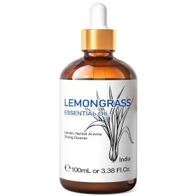 HIQILI 100ML Frankincense Essential Oils,100% Pure Nature for Aromatherapy, Diffuser, Humidifier, Massage, Relieve Stress (Color: Lemongrass, NET WT: 100ml)